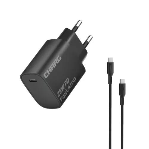 CHARG FastAmp 25W PD Type-C Charger Adapter With Type-C Cable